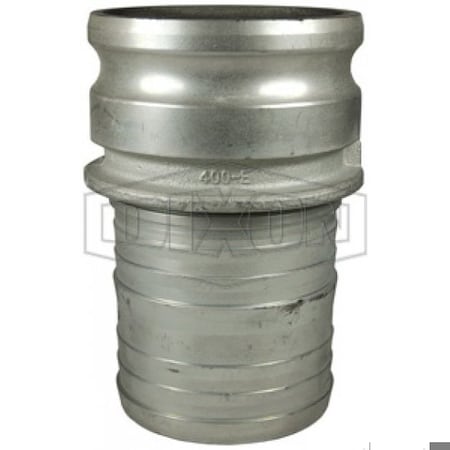 Dixon Boss-Lock Type E Cam and Groove Adapter, 4 in, Male Adapter x Hose Shank, Ductile Iron, Domestic 400-E-PM